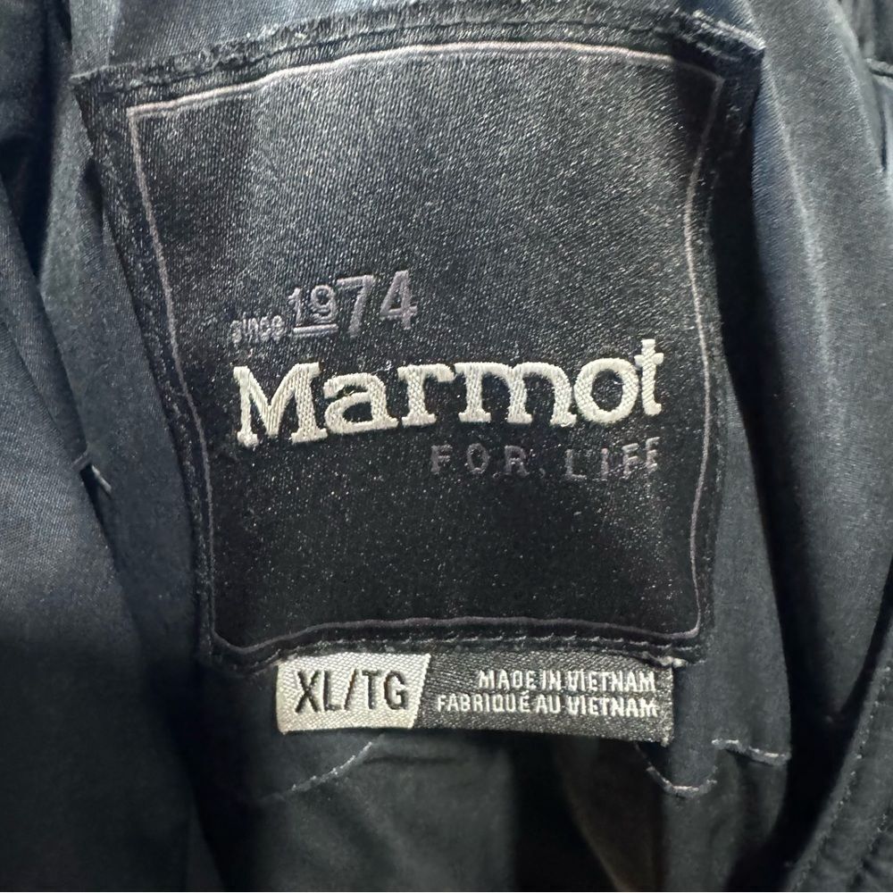 Marmot Varma 700 Long M901070 Down Puffer Fur Hood Jacket Coat XL - Picture 6 of 8